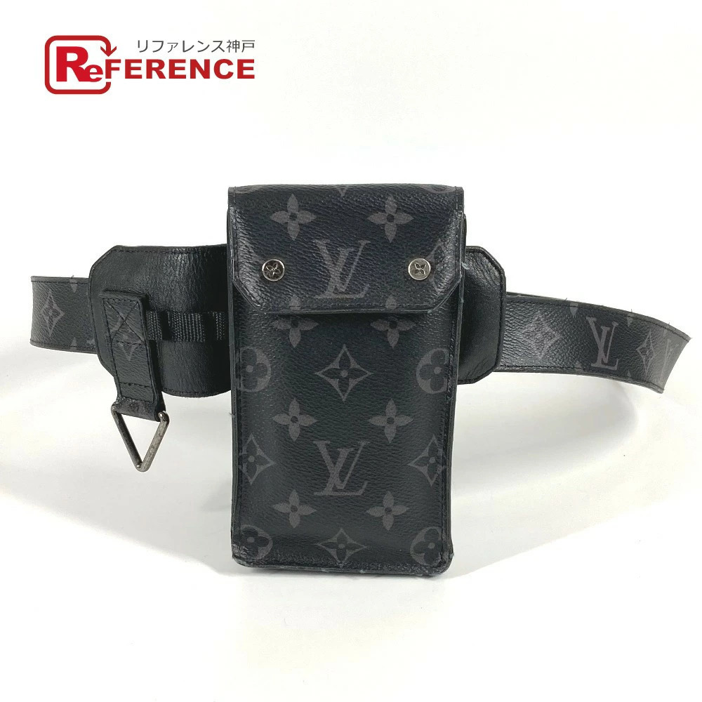 Louis Vuitton Monogram Eclipse Black Ceinture Utility Bag Belt Body Waist Canvas